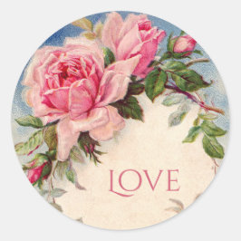 Rosa Vintage Pegatinas Florales