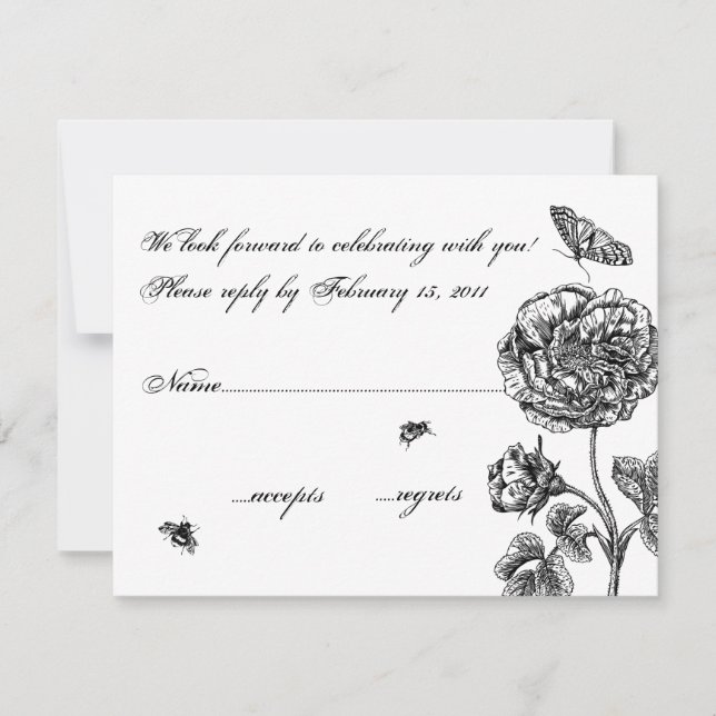 Rosa Vintage RSVP (Anverso)