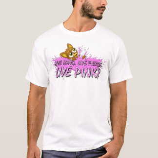 ¡Rosa vivo del equipo! Camiseta de 2011 blancos