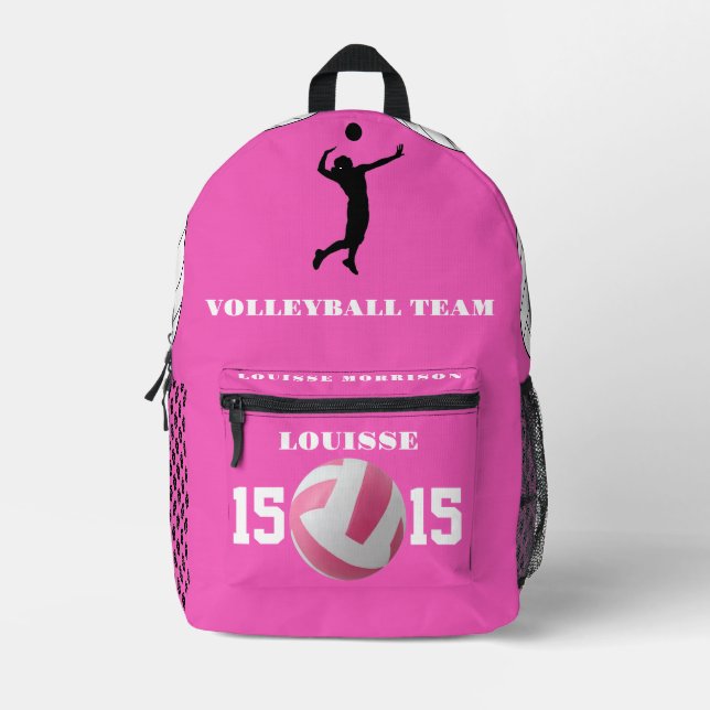 ROSA VOLLEYBALL mochilas chicas deportes (Anverso)