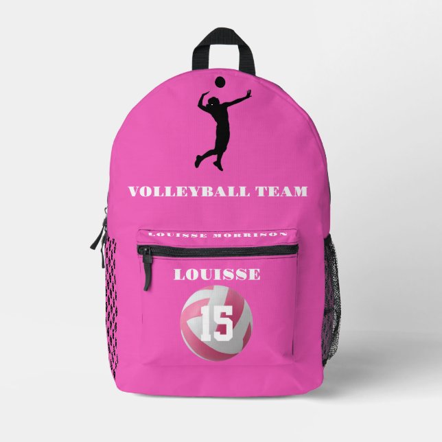 ROSA VOLLEYBALL mochilas chicas deportes de jugado (Anverso)