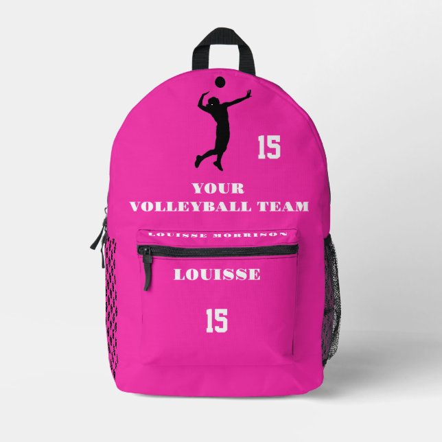 ROSA VOLLEYBALL mochilas chicas deportes de jugado (Anverso)