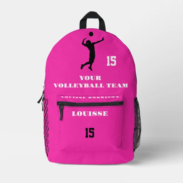 ROSA VOLLEYBALL mochilas chicas deportes de jugado (Anverso)