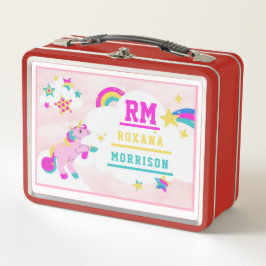 ROSA Y AZUL ROJO, ALMUERZO UNICORN VENTILADO METAL