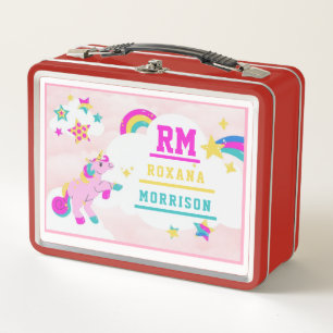 ROSA Y AZUL ROJO, ALMUERZO UNICORN VENTILADO METAL