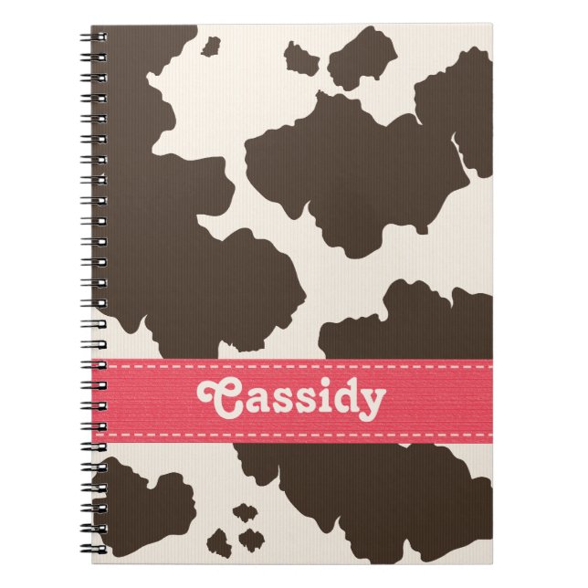 Rosa y diario del cuaderno del piel de vaca de (Frente)