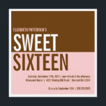 Rosa y invitación modernos intrépidos del dulce<br><div class="desc">Bloques intrépidos de color,  éste en cosquillas-mí-rosado y marrón de moda - es un diseño contemporáneo para un chica contemporáneo.  Disponible en una variedad de colores populares,  o éntreme en contacto con y me placeré crear su esquema de color de encargo.</div>