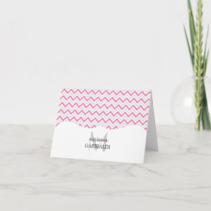 Rosa y moderno de Chevron personalizados