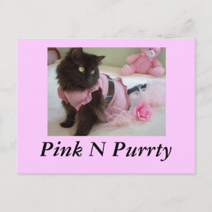 rosa y morado, postal