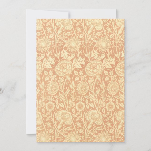 Rosa y Rosa de William Morris, Flores de época (Anverso)