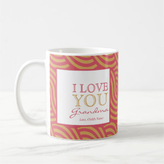 Rosa y taza anaranjada $15,95 del remolino