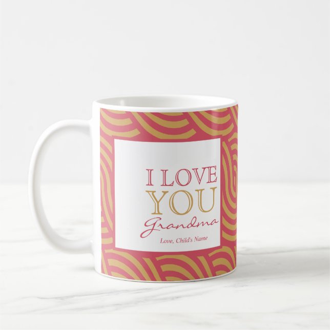 Rosa y taza anaranjada $15,95 del remolino (Izquierda)