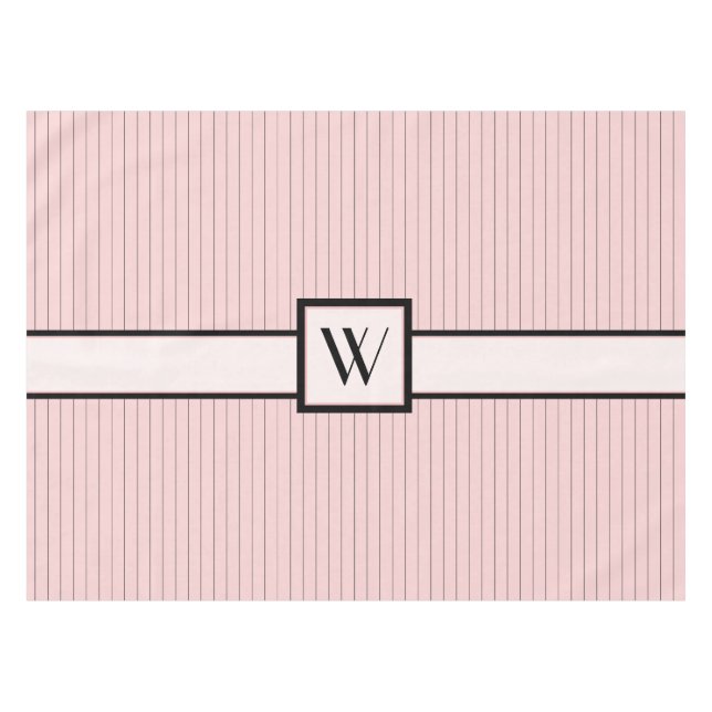 Rosado con manteles de pirañas negras (Frente (Horizontal))