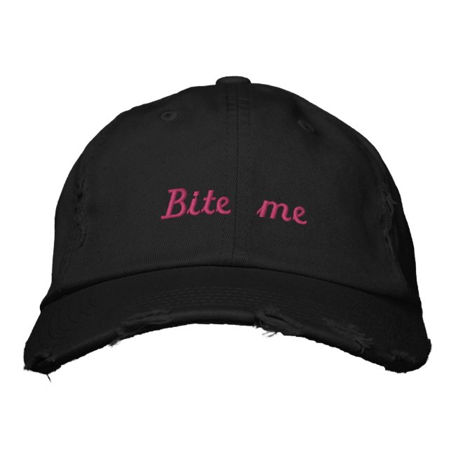 Rosados negros de Lyme_Ticked me muerden gorra - (Anverso)