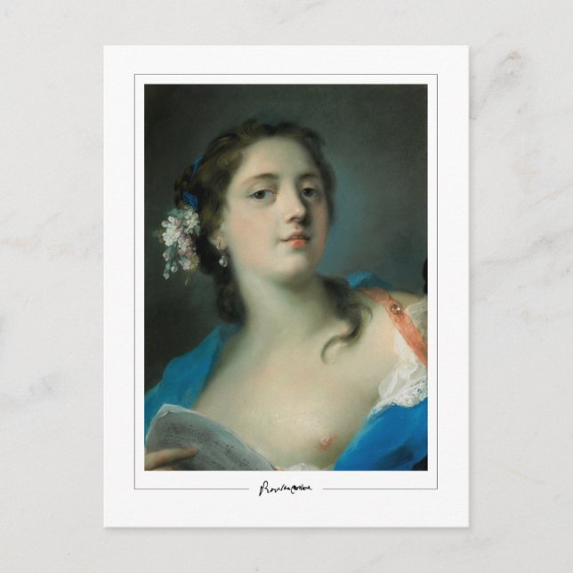 Rosalba Carriera #4 - Postal Bella Artes (Anverso)