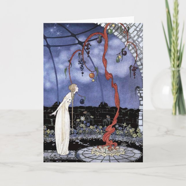 Rosalía y el árbol de la tarjeta de venta de hadas (Anverso)