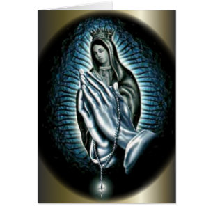 Rosario bendecido del rezo del Virgen María