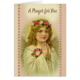 Rosario de rogación del ángel hermoso del vintage