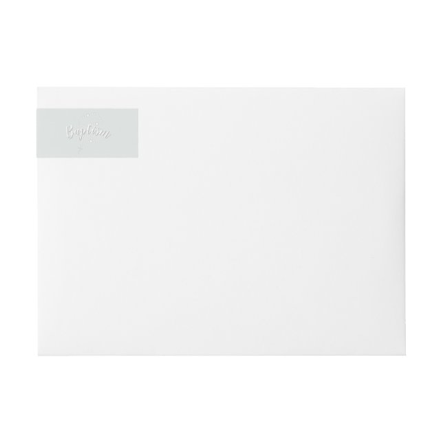 Rosario del bautismo en azul en polvo (Anverso)