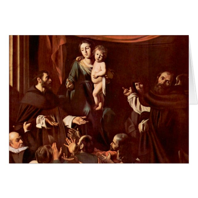 Rosario Madonna por Caravaggio (Anverso (Horizontal))