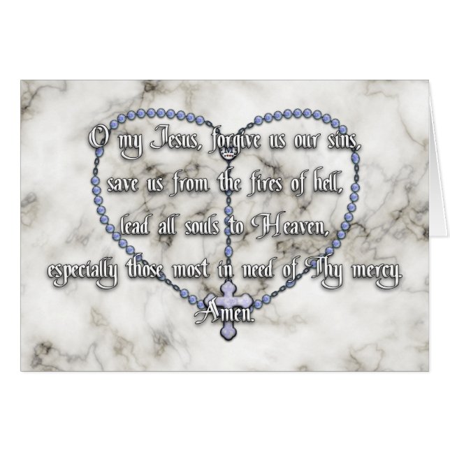 Rosario milagroso de la medalla - rezo de Fátima (Anverso (Horizontal))