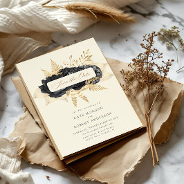 Rosas acuarelas de oro negro salvan la fecha