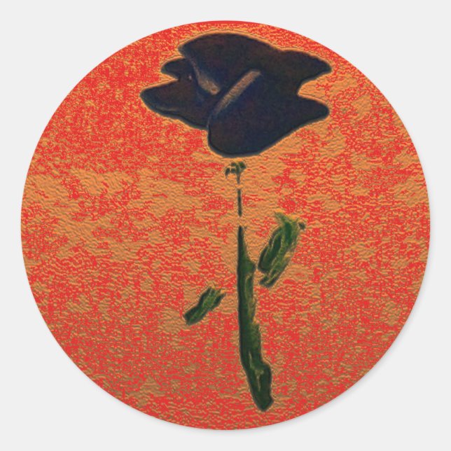 Rosas azules Pegatinas (Anverso)