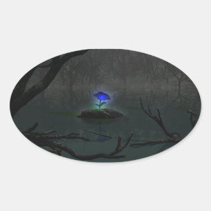 Rosas azules Pegatinas