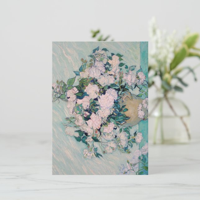 Rosas blancas-1890-Vincent van Gogh (Anverso de pie)