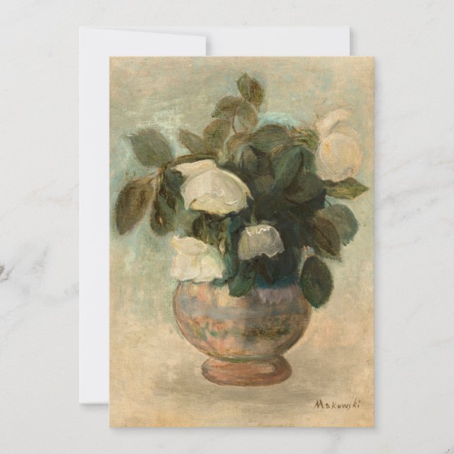 Rosas blancas | Tadeusz Makowski (Anverso)