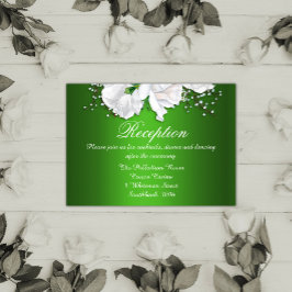 Rosas blancas vintage en la recepción de la boda v