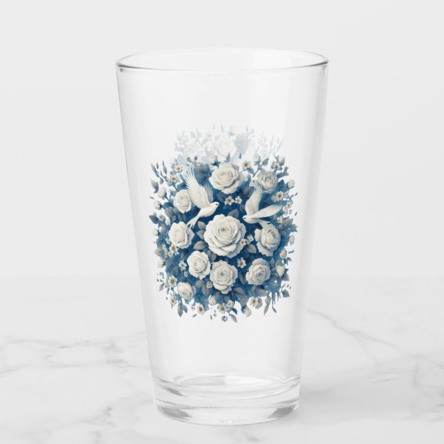 Rosas Blancas Y Pájaros Blancos  (Anverso)