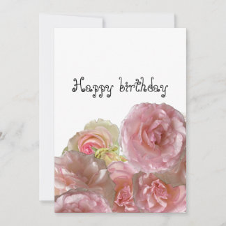 Rosas blancos de tarjetas de felicitación