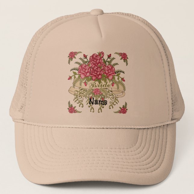 Rosas boda gorra (Anverso)