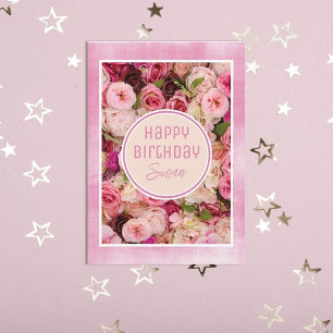 ¡rosas! Bonita tarjeta de cumpleaños feliz para Pe