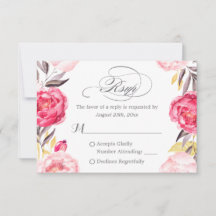Rosas botánicos románticos Swash floral RSVP
