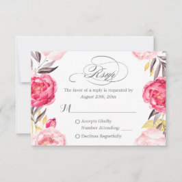 Rosas botánicos románticos Swash floral RSVP