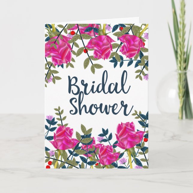 Rosas Bridal Shower Vintage (Anverso)