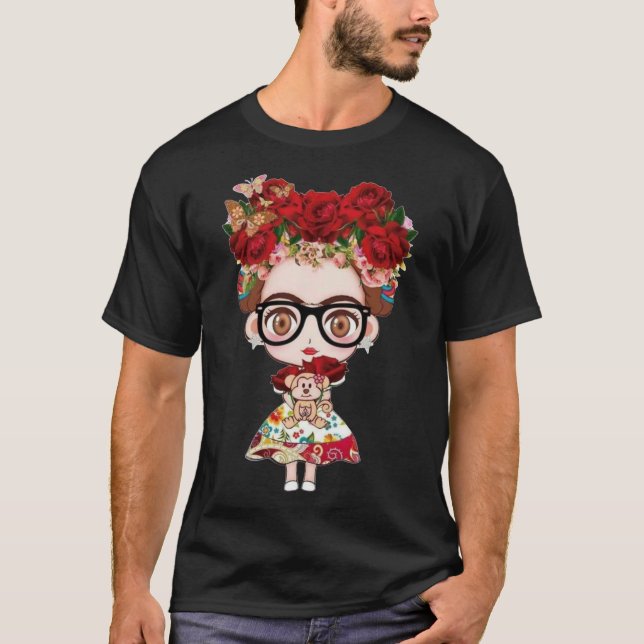 Rosas - Camiseta Frida Classic (Anverso)