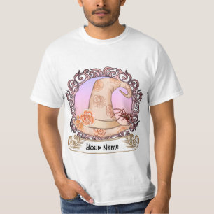 Rosas camisetas de Gorra brujo