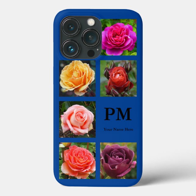 Rosas Collage #1-2 iPhone 13 Pro Funda (Reverso )