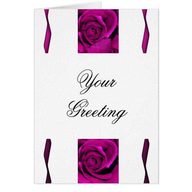 Rosas color de rosa púrpuras elegantes (Frente)