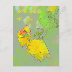 Rosas, ¡consigue tus hermosas rosas aquí! Tarjeta 