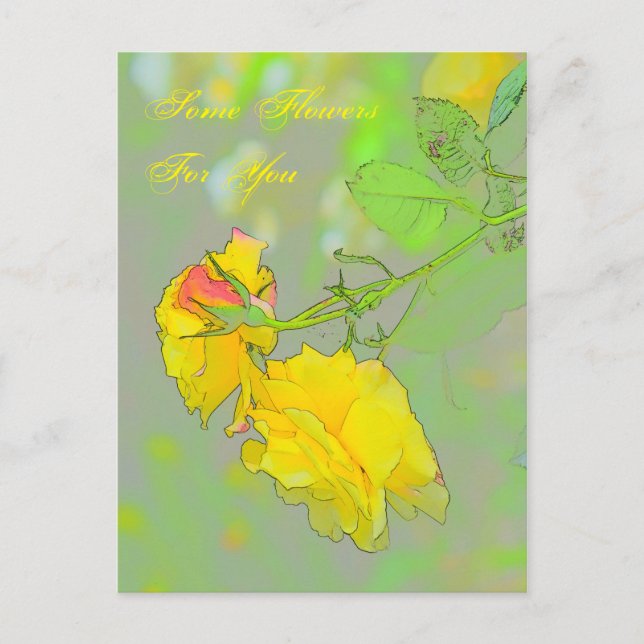 Rosas, ¡consigue tus hermosas rosas aquí! Tarjeta  (Anverso)