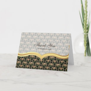 Rosas de agradecimiento sobre oro antiguo