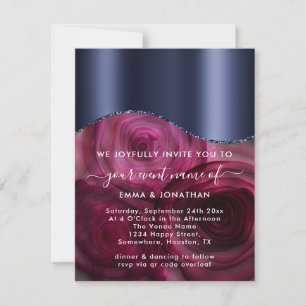 Rosas de Borgoña Frontera Código QR Marsala Marina