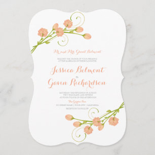 Rosas de Coral Garden - Invitación a la boda