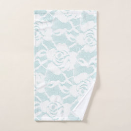 Rosas de encaje blanco y blanco floridos