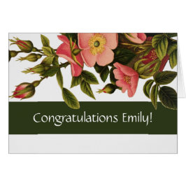 Rosas de época bello botánico rosado