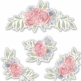 Rosas de época establecen pegatina